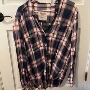 Oversized Lightweight Flannel | Size XL